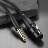 Ugreen kabel audio przewód mikrofonowy do mikrofonu XLR (żeński) - 6,35 mm jack (męski) 3 m (AV131)