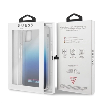 Etui Guess California na iPhone 11 Pro Max - niebieskie