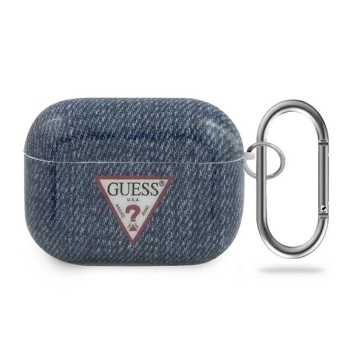 Etui Guess Jeans Collection na AirPods Pro - granatowe