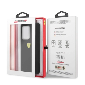 Etui Ferrari Silicone na Samsung Galaxy S20 Ultra - czarne