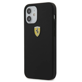 Etui Ferrari On Track Silicone na iPhone 12 mini - czarne