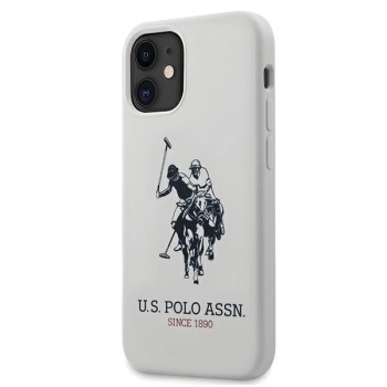 Etui U.S. Polo Assn. Silicone Collection na iPhone 12 mini - białe