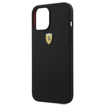 Etui Ferrari On Track Silicone na iPhone 12 Pro Max - czarne