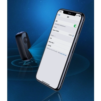 Ugreen odbiornik dźwięku Bluetooth 5.0 audio AUX aptX, aptX LL mini jack do słuchawek czarny (70304)