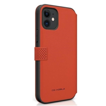 Etui Ferrari Off Track Perforated na iPhone 12 mini - czerwone