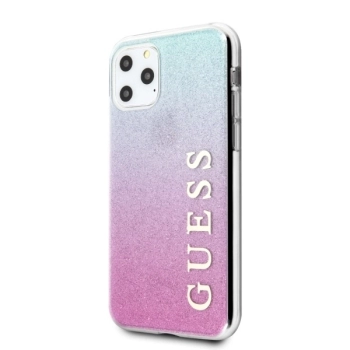 Etui Guess Glitter Gradient na iPhone 11 Pro Max - różowo-niebieskie