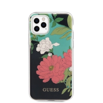 Etui Guess N.1 Flower Collection na iPhone 11 Pro - czarne