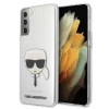 Etui Karl Lagerfeld Karl's Head na Samsung Galaxy S21+ - przezroczyste