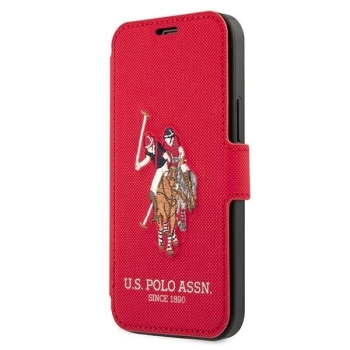 Etui U.S. Polo Assn. Embroidery Collection na iPhone 12 Pro Max - czerwone