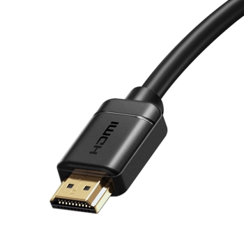 Baseus kabel przewód HDMI 2.0 4K 60 Hz 3D HDR 18 Gbps 1 m czarny (CAKGQ-A01)