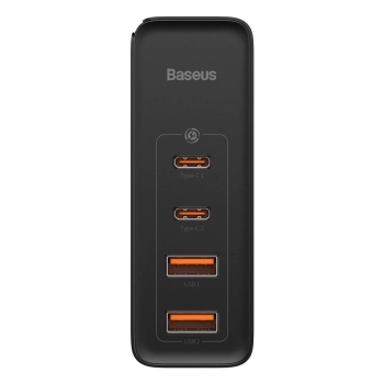 Baseus GaN2 Pro szybka ładowarka sieciowa 100W USB / USB Typ C Quick Charge 4+ Power Delivery czarny (CCGAN2P-L01)