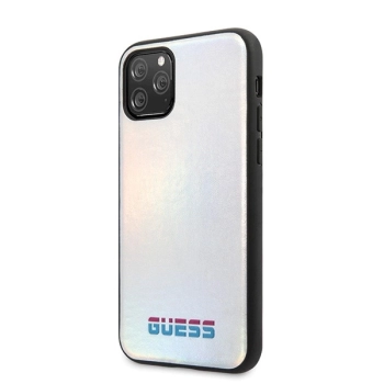 Etui Guess Iridescent na iPhone 11 Pro - srebrne