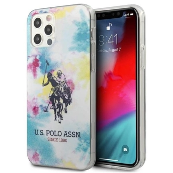 Etui U.S. Polo Assn. Tie & Dye Collection na iPhone 12 Pro Max - wielokolorowe