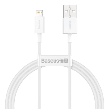 Baseus Superior kabel USB - Lightning 2,4A 1 m Biały (CALYS-A02)