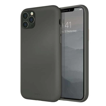 Etui Uniq Lino Hue na iPhone 11 Pro Max - szare