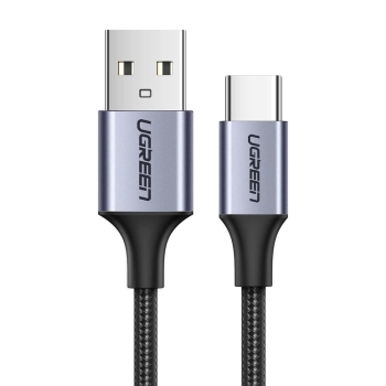 Kabel Ugreen US288 60126 USB-A / USB-C QC 3.0 3A 1m - szary