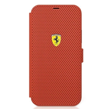 Etui Ferrari Off Track Perforated na iPhone 12 mini - czerwone