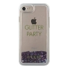 Etui Guess Liquid Glitter Party na iPhone 6 / 7 / 8 / SE 2020 / SE 2022 - fioletowe