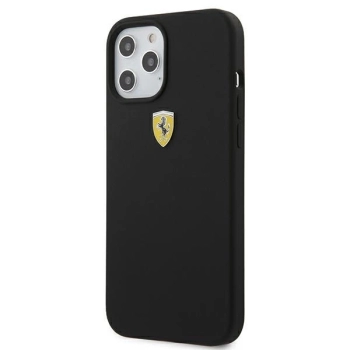 Etui Ferrari On Track Silicone na iPhone 12 Pro Max - czarne