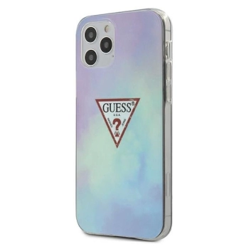 Etui Guess Tie & Dye Collection na iPhone 12 Pro Max - niebieskie