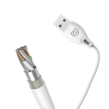 Dudao przewód kabel micro USB 2.4A 2m biały (L4M 2m white)