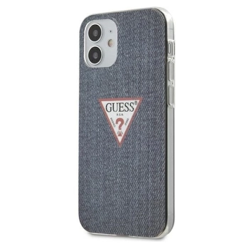 Etui Guess Jeans Collection na iPhone 12 mini - granatowe