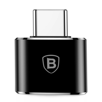 Adapter Baseus Mini przejściówka z USB-A na USB-C OTG - czarny