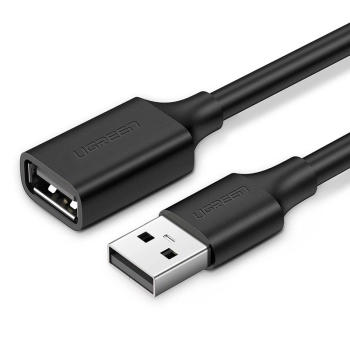 Ugreen kabel przewód przejściówka USB (żeński) - USB (męski) 2m czarny (10316)