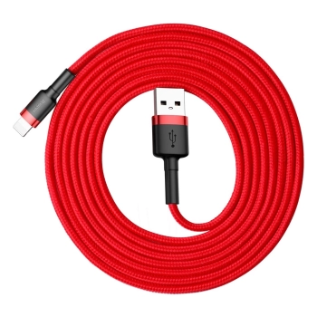 Kabel Baseus Cafule USB-A / Lightning 1.5A QC 3.0 2 m - czerwony