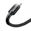 Kabel Baseus Cafule USB-A / USB-C QC 3.0 3A 0.5 m - czarno-szary