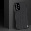 Nillkin Textured Case wytrzymałe wzmocnione etui z żelową ramką i nylonem na tyle Samsung Galaxy A72 4G czarny