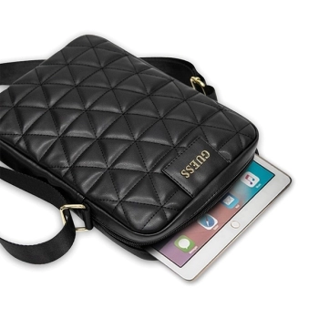 Torba Guess Quilted na tablet 10'' - czarna