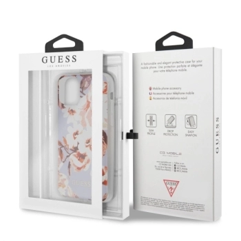 Etui Guess N.2 Flower Collection na iPhone 11 Pro Max - liliowe