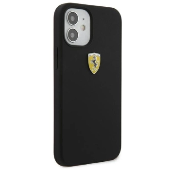 Etui Ferrari On Track Silicone na iPhone 12 mini - czarne