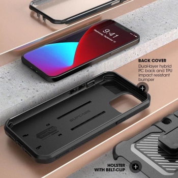 Etui Supcase Unicorn Beetle Pro na iPhone 12 / iPhone 12 Pro - czarne