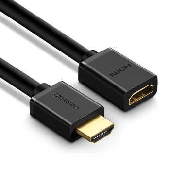 Kabel Ugreen HD107 10140 HDMI (męski) - HDMI (żeński) 4K 0.5 m - czarny